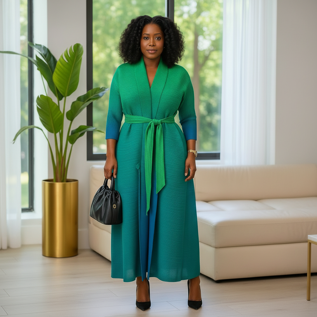Pleated Miyake Dress