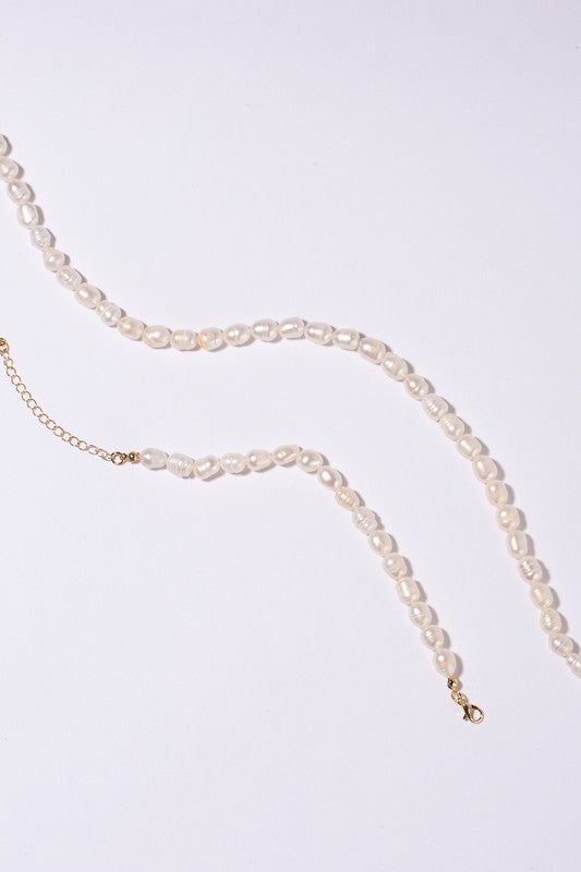 Pearl bracelet & necklace set