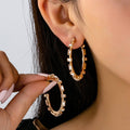 CLASSIC BAGUETTE HOOP EARRING | PB401