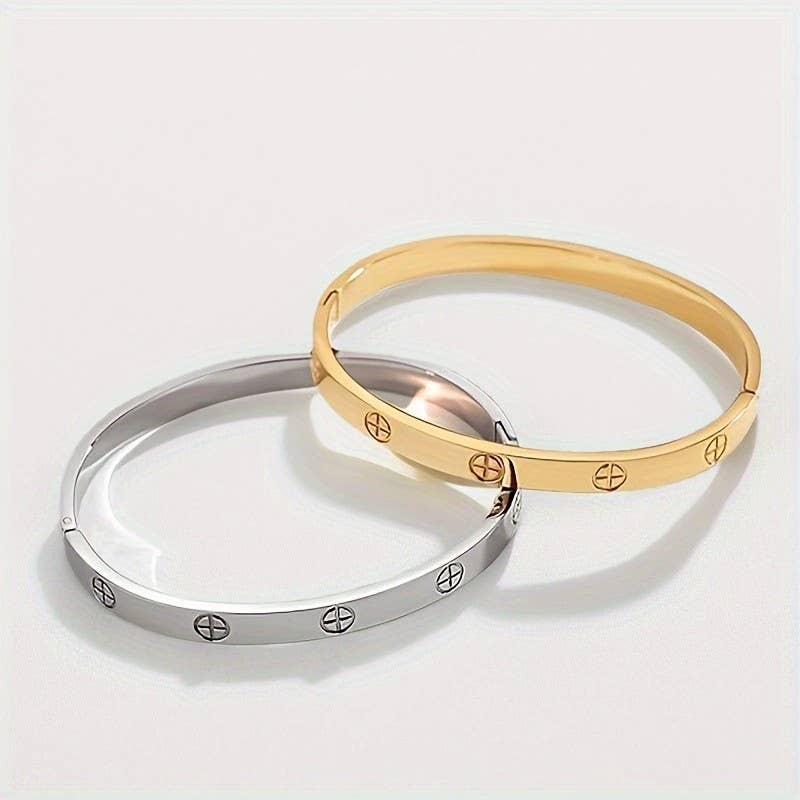 18K NON-TARNISH STAINLESS STEEL BANGLE | PB402
