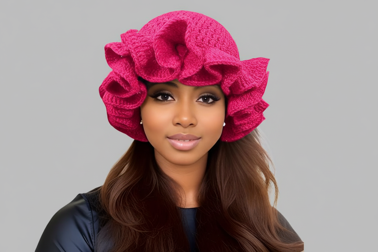 Oculus 帽子 Headdress Crochet Scalloped Perverze Bucket Yarn Brand Lion – (Crochet) Hat 帽子