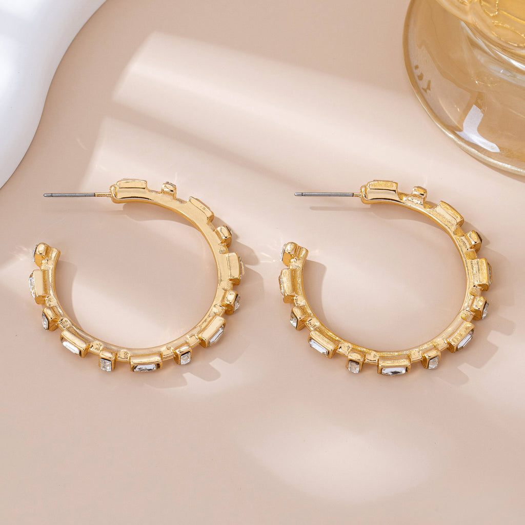 CLASSIC BAGUETTE HOOP EARRING | PB401