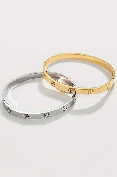 18K NON-TARNISH STAINLESS STEEL BANGLE | PB402