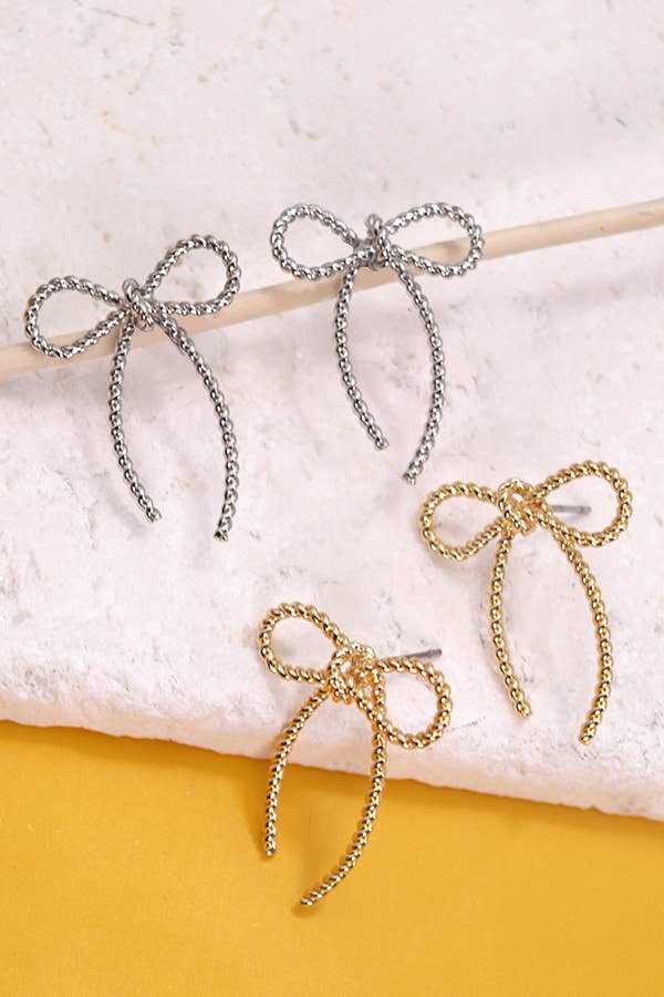 BOW STUD EARRINGS |PB408