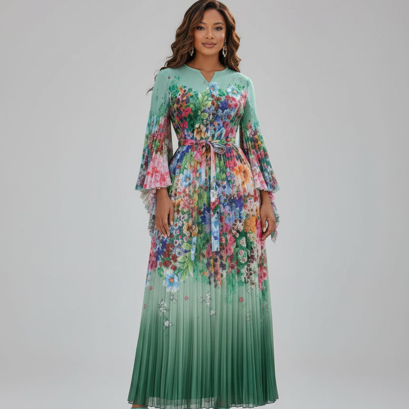 Alma Pleated Dress