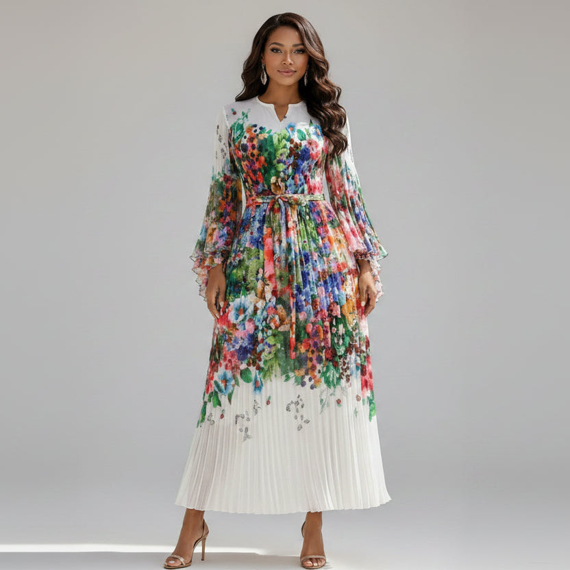 Alma Pleated Dress