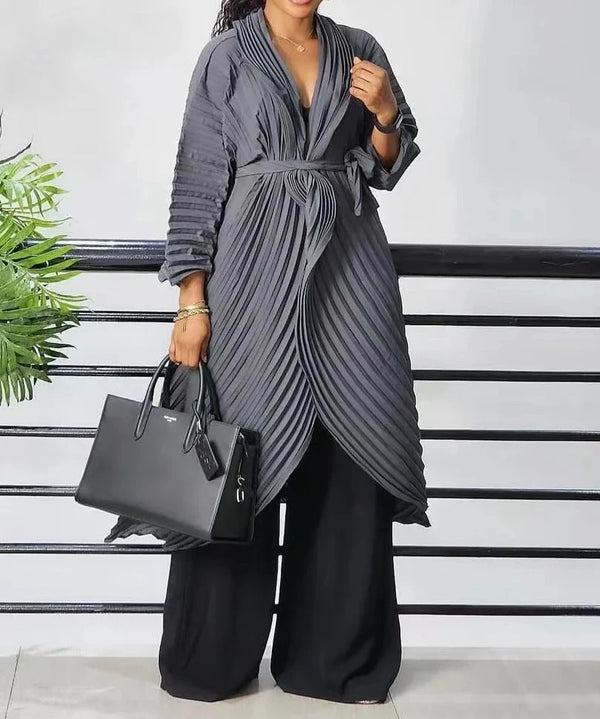 Pleated Trench