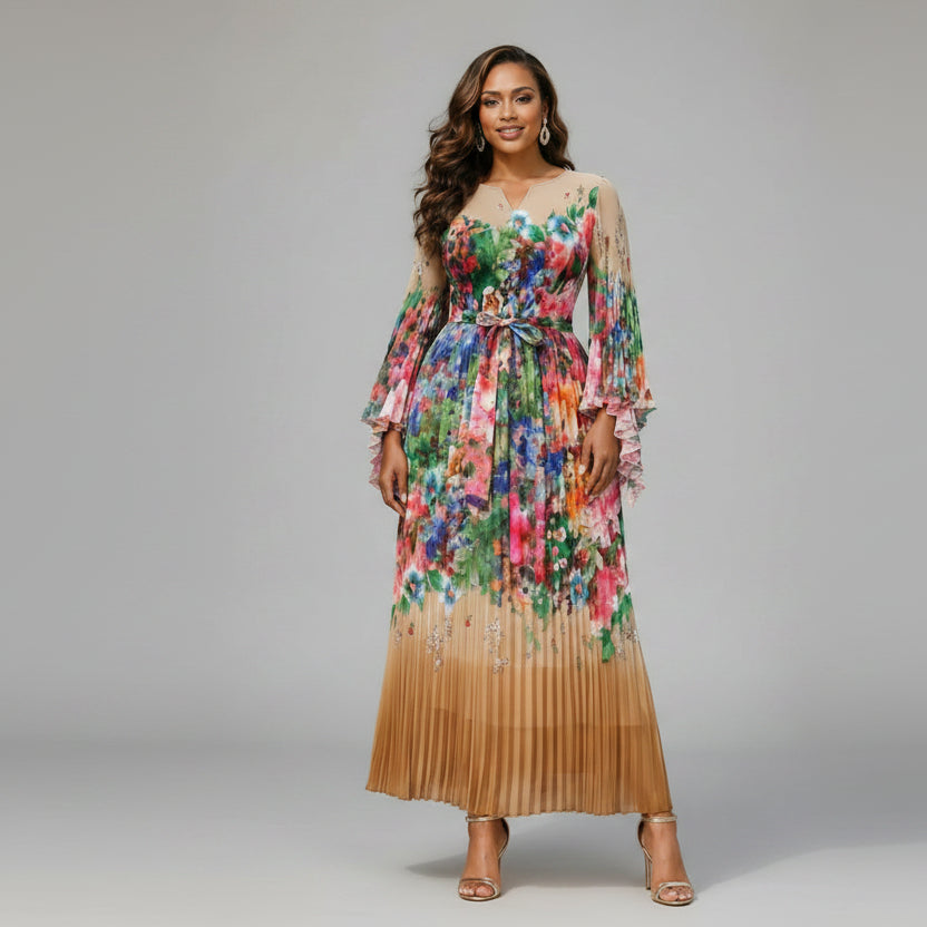 Alma Pleated Dress