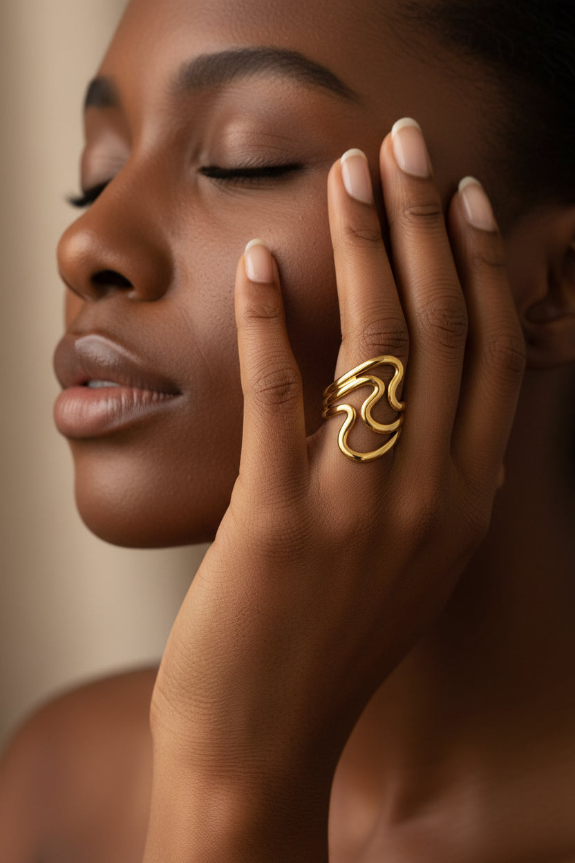 18K STAINLESS STEEL TARNISH FREE  RINGS | PB405