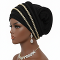 Rhinestone Pre-Made Headscarf