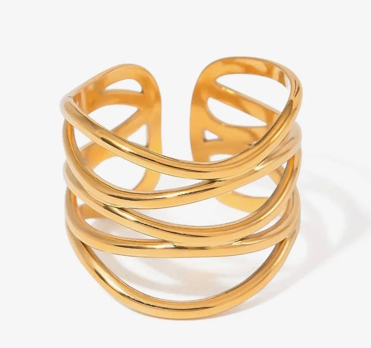 18K STAINLESS STEEL TARNISH FREE  RINGS | PB400