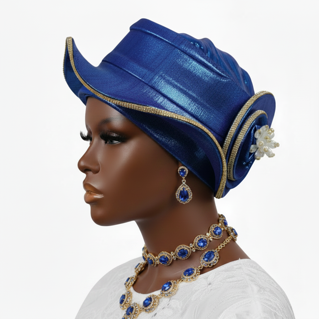 Rhinestone Pre-Made Headscarf
